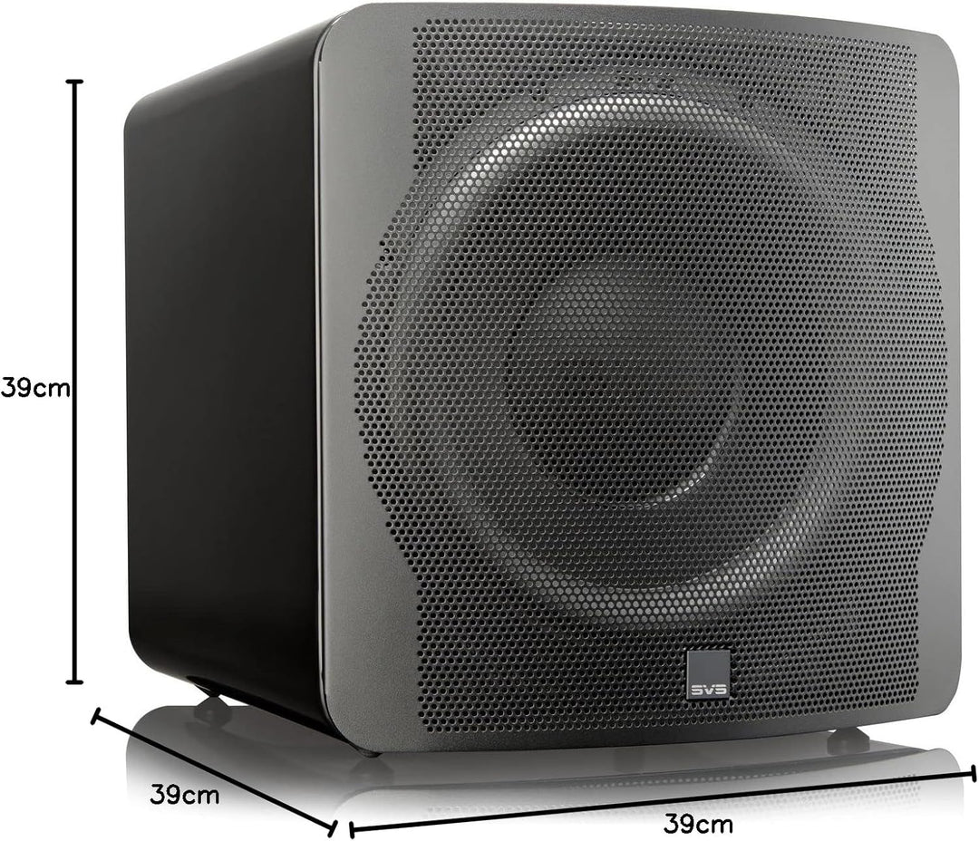 SVS SB-3000 versiegelter Subwoofer (Piano Gloss Black) Einzeln Schwarz, Einzeln Schwarz