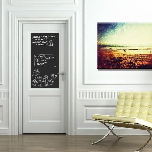 Tafelfolie 100 x 100 cm, selbstklebend, schwarz, Schwarz