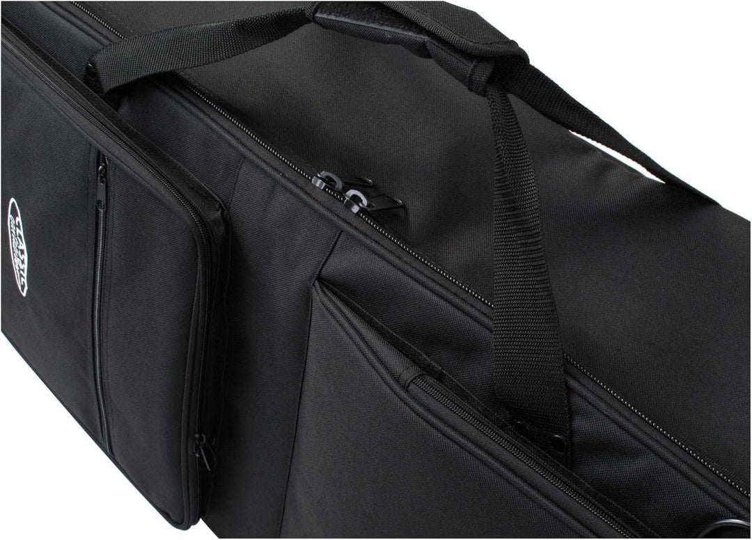 Classic Cantabile Keyboardtasche mit Rollen 140 cm schwarz (robuster Gigbag, Innenmasse, 140 x 46 x