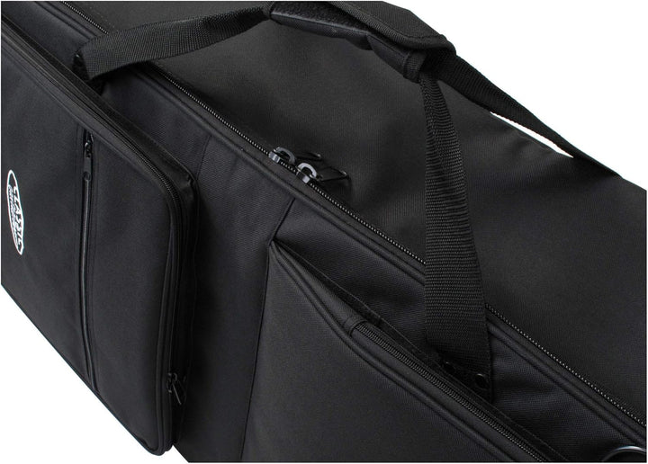 Classic Cantabile Keyboardtasche mit Rollen 140 cm schwarz (robuster Gigbag, Innenmasse, 140 x 46 x