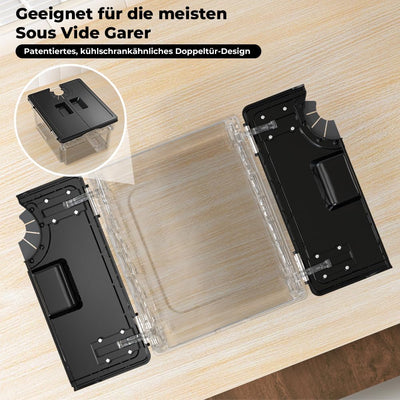 Sous Vide Behälter mit Deckel Sous Vide Container mit Rack 11L für Sous Vide Stick Garer Mehrere Mar