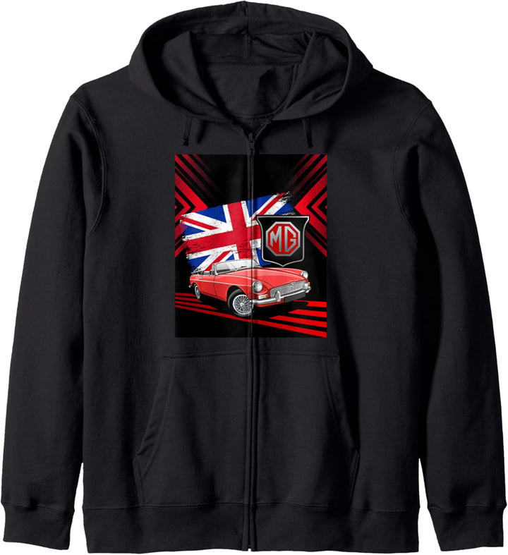 British Classic Sportwagen - MG MGB Cabriolet Kapuzenjacke