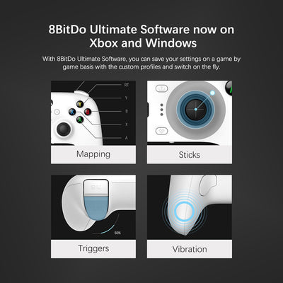 AKNES 8Bitdo Ultimate Wired Controller für Xbox Series X|S, Xbox One, Windows 10/11, Gamepad mit Hal