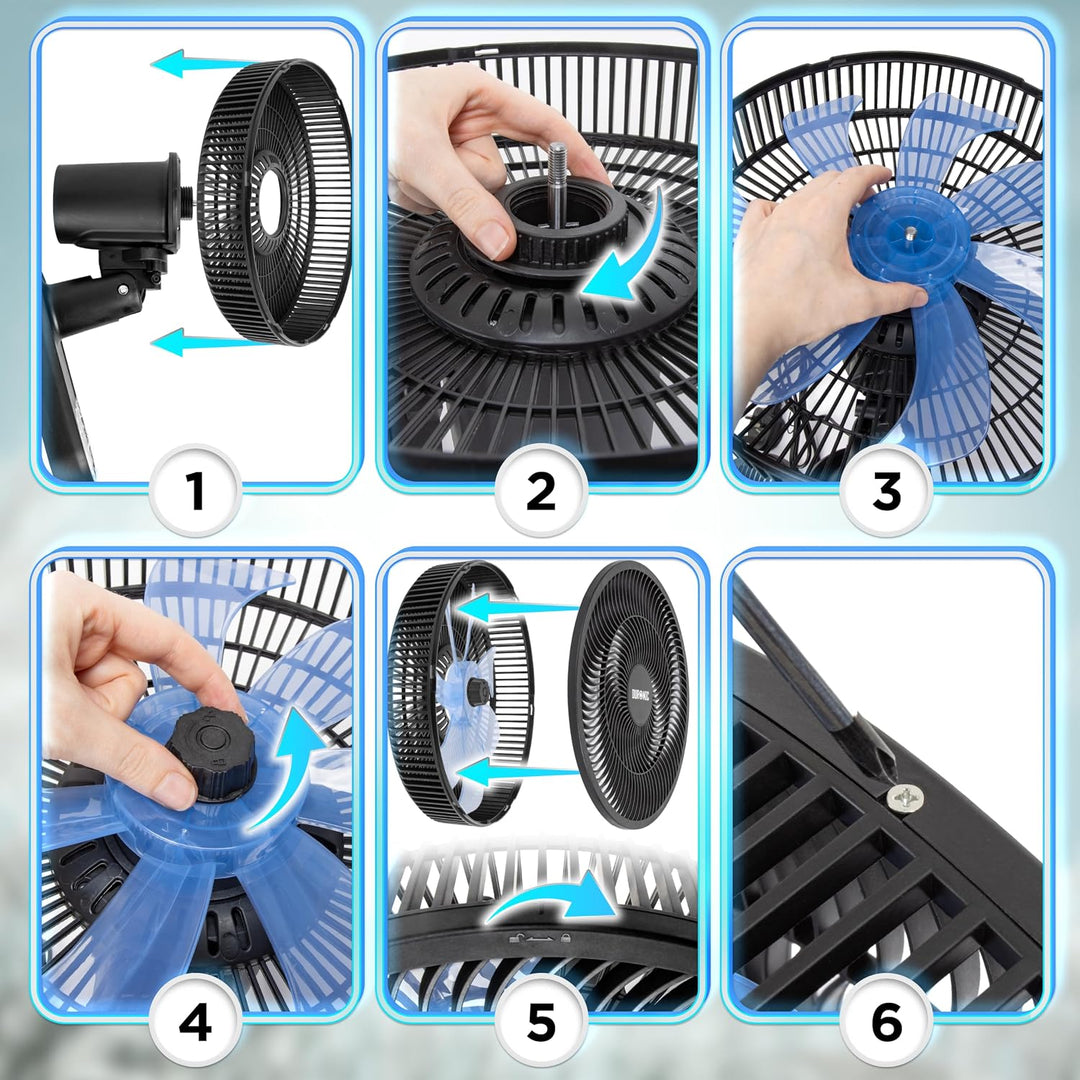 Duronic FN12 Wandventilator, Ventilator zur Montage, mit Fernbedienung | 3 Geschwindigkeiten, Wandkü