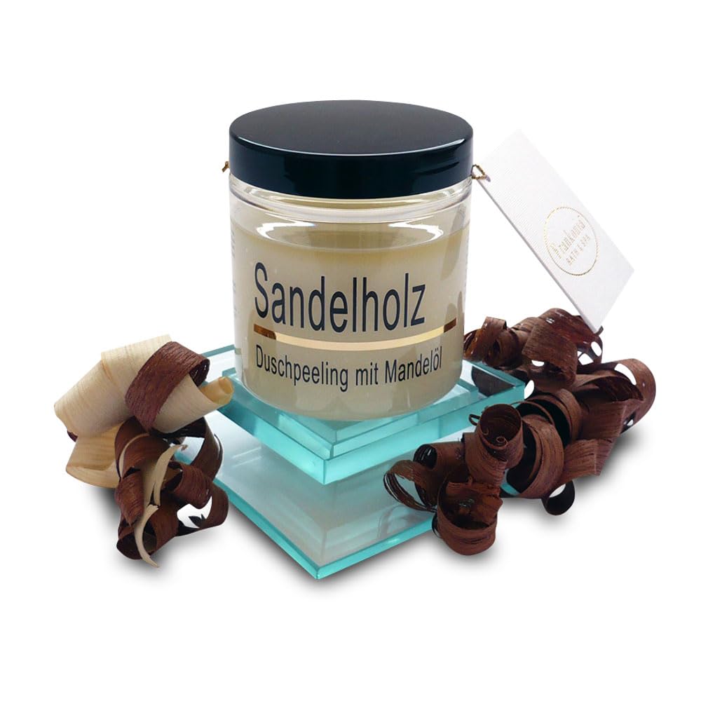Körperpeeling 320g – vegan – Rich Body Scrub – Duschpeeling – feines Kristallsalz – viel Mandelöl –