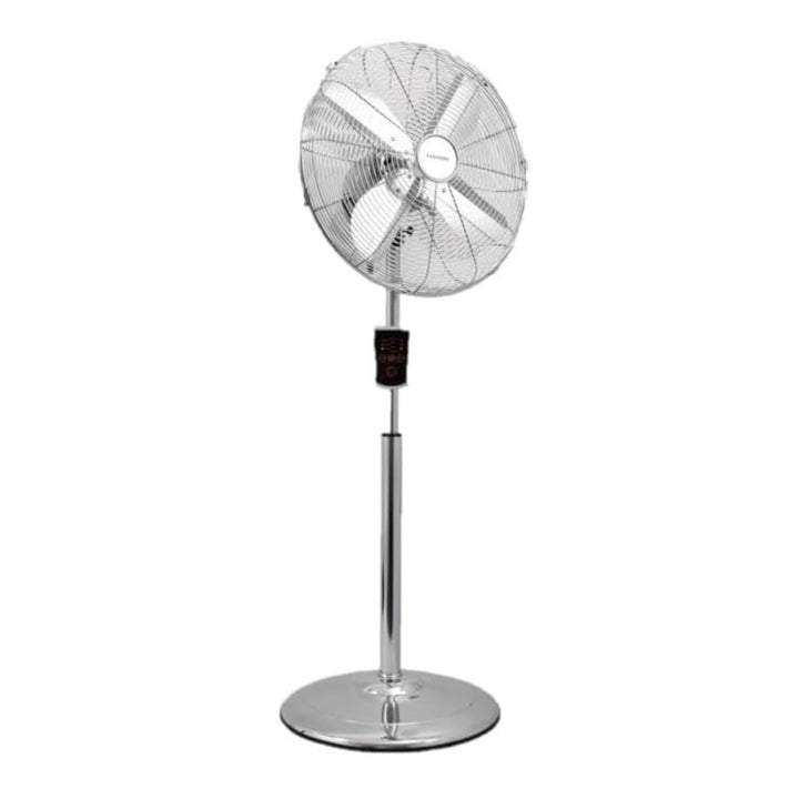 Syntrox Edelstahl Ventilator Plinkad | Standventilator | Bodenventilator | Lüfter, Leis, mit Zeitsch