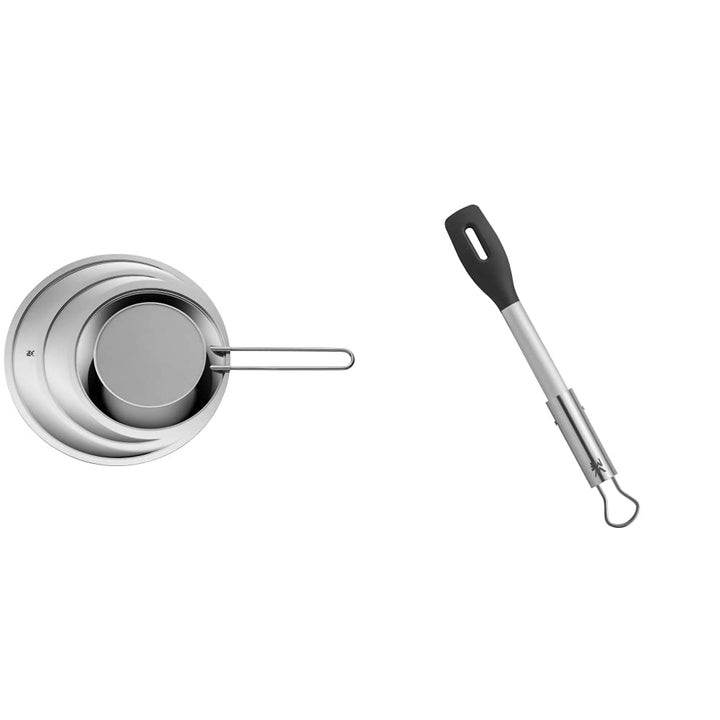WMF Profi Plus Spritzschutz Küche für Ø 20-28 cm &amp; BBQ Servierzange 32,5 cm, Cromargan Edelstahl, Ku