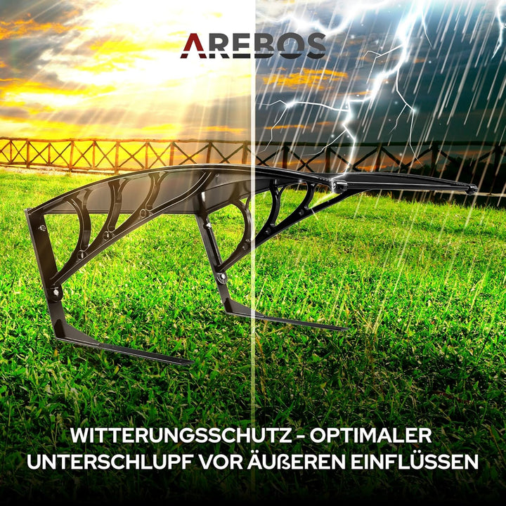 Arebos Mähroboter Garage | Rasenmäher Rasenroboter Automower | Carport 102 x 79 x 46 cm | Witterungs
