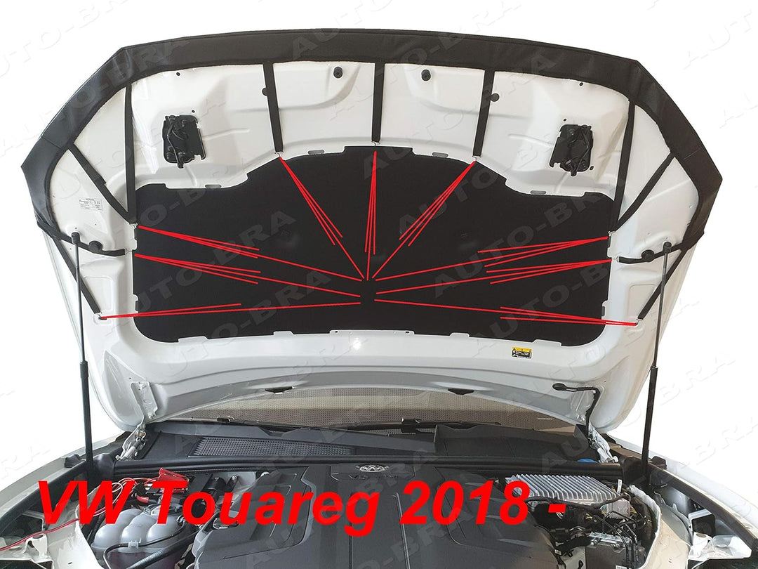 AB3-00549 Auto Bra kompatibel mit VW Volkswagen Touareg Bj. ab 2018 Haubenbra Steinschlagschutz Tuni