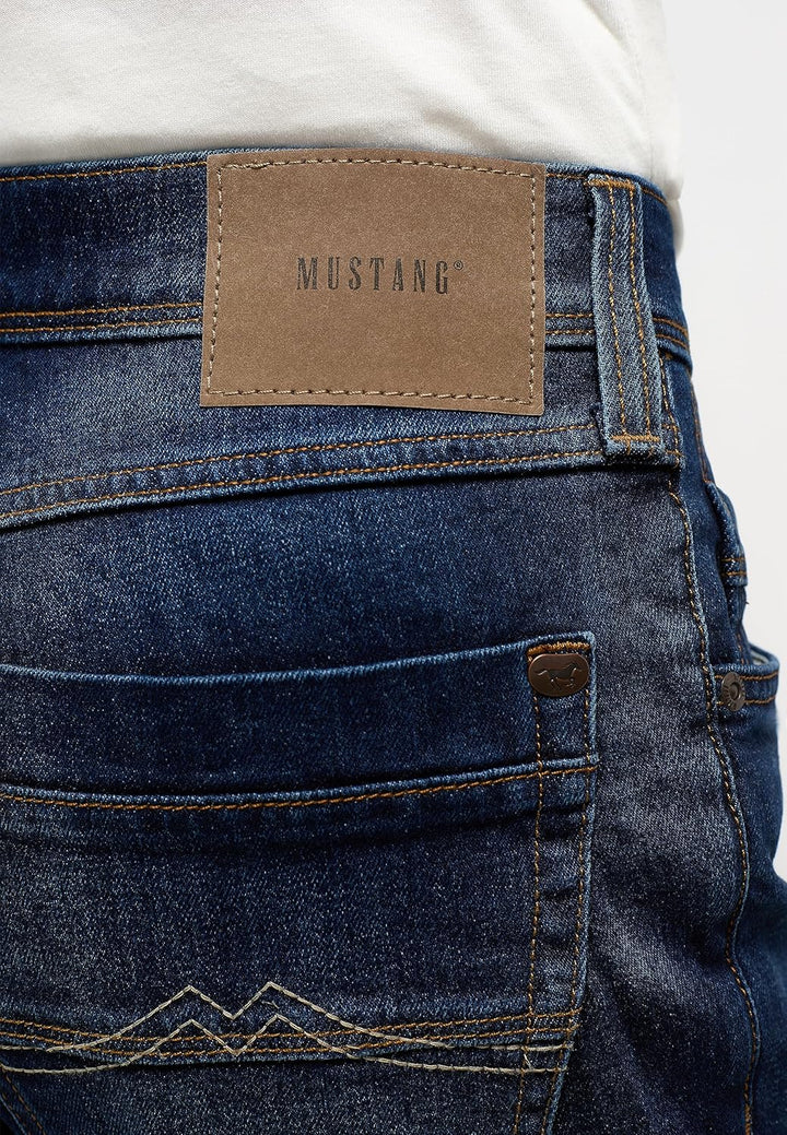 MUSTANG Herren Jeans Hose Style Washington Straight 31W / 32L Blau, 31W / 32L Blau