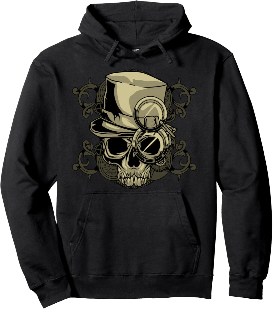 Steampunk Mechanik Viktorianisch Cosplay Geschenk Totenkopf Pullover Hoodie