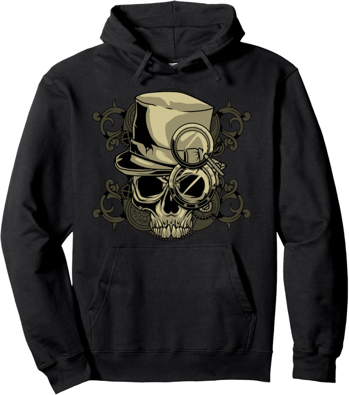 Steampunk Mechanik Viktorianisch Cosplay Geschenk Totenkopf Pullover Hoodie