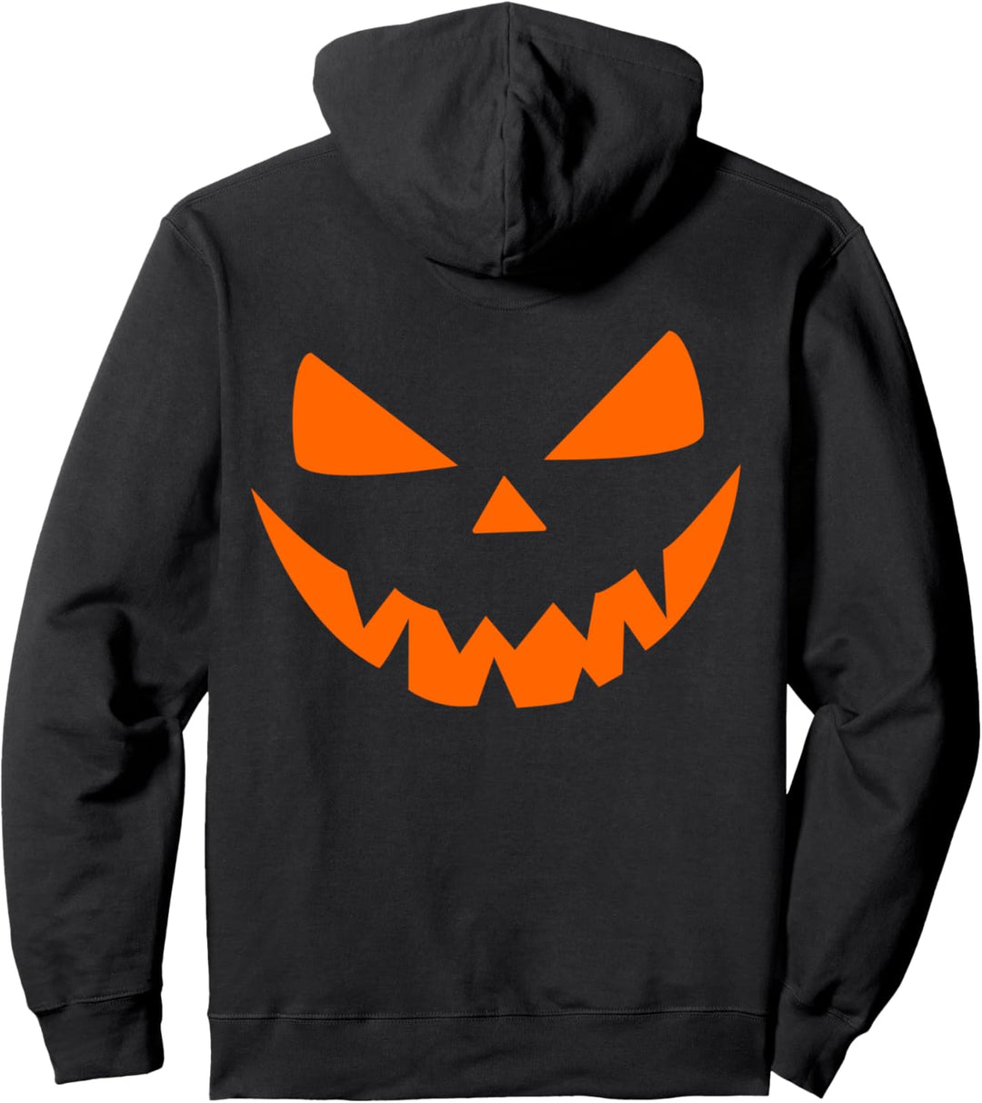 Halloween Kürbis Shirt Verkleidung Kostüm Orange Schwarz Pullover Hoodie