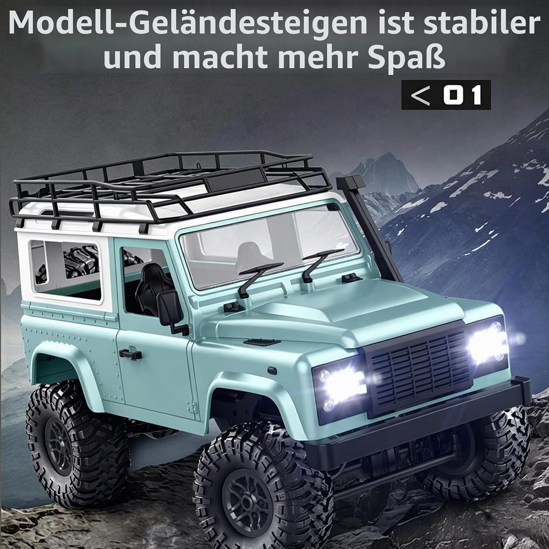 Goolsky Rock Crawler MN-D90 1/12 4WD 2.4G Hochgeschwindigkeitsfernbedienung Geländewagen RC Auto LED