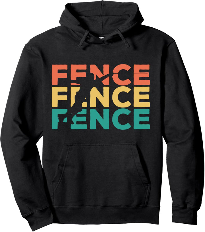 Retro Vintage Fechten Geschenk für Fechter Pullover Hoodie