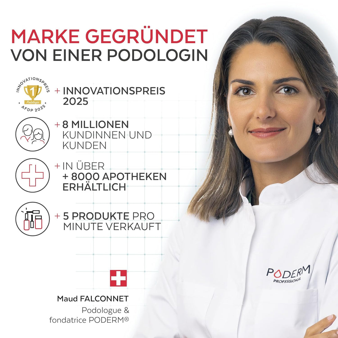 PODERM Korrigierender & Perfektionierender Pflege-Nagellack – Glanz-Booster | 8 ML – Belebt natürlic