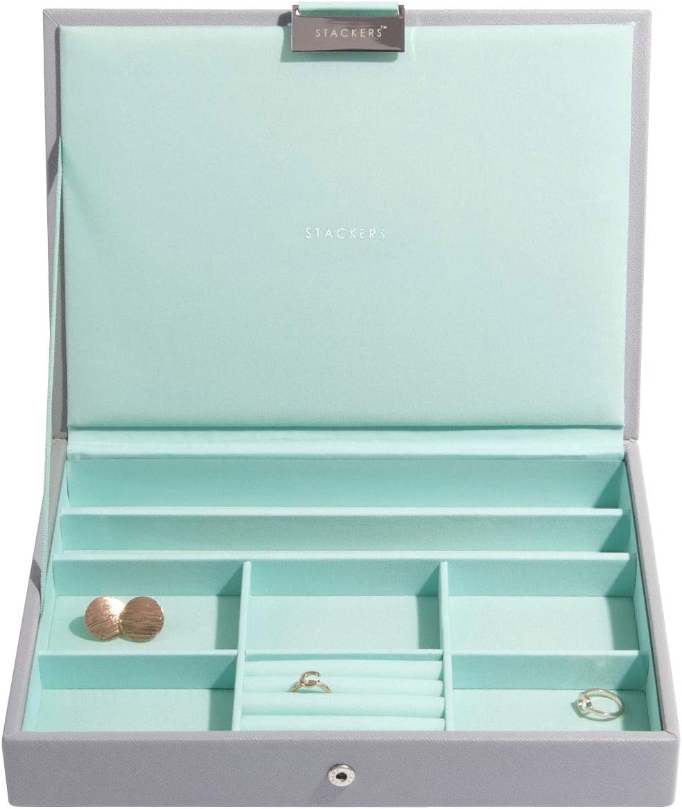Stackers Grau Mint Klassisch Schmuckschatulle Deckel Dove Grey/Mint, Dove Grey/Mint