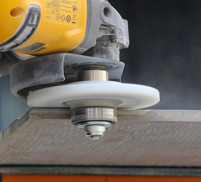 Diamant-Handprofiler/Fräser, weisse Nylonabdeckung für Granit-Arbeitsplatten, volle Bullnose (B5), B
