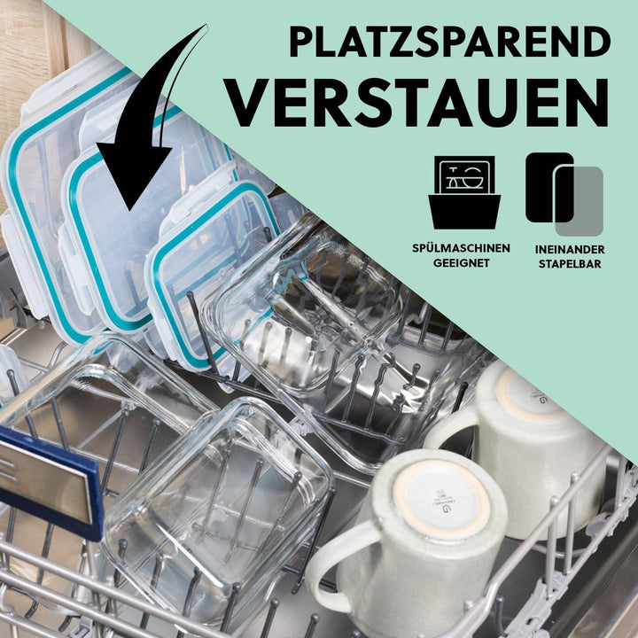 GOURMETmaxx Frischhaltedosen klick-it 7er Set | BPA-freie Vorratsdosen Spülmaschinen-, Mikrowellen-,