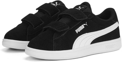 PUMA Unisex Smash 3.0 Sd V Ps Sneaker 30 EU Puma Schwarz Puma Weiss, 30 EU Puma Schwarz Puma Weiss