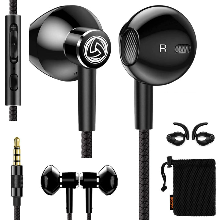 LUDOS SPECTA Kopfhörer In-Ear Ohrhörer mit Kabel und Mikrofon, 5 Jahre Garantie, Universal-Mikrofon