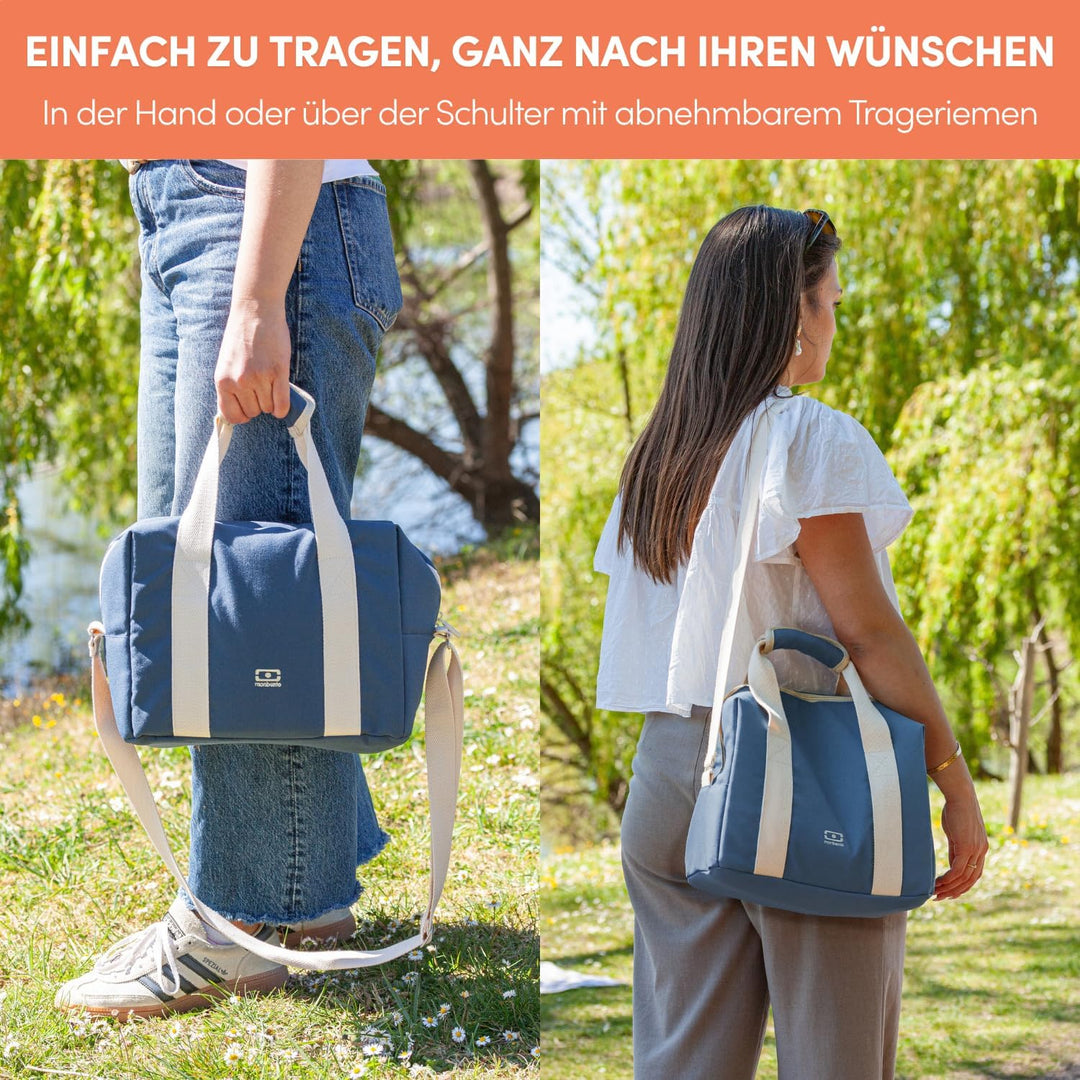 Monbento Kühltasche 12L - Grosse Lunchtasche für 2 Personen - Blau