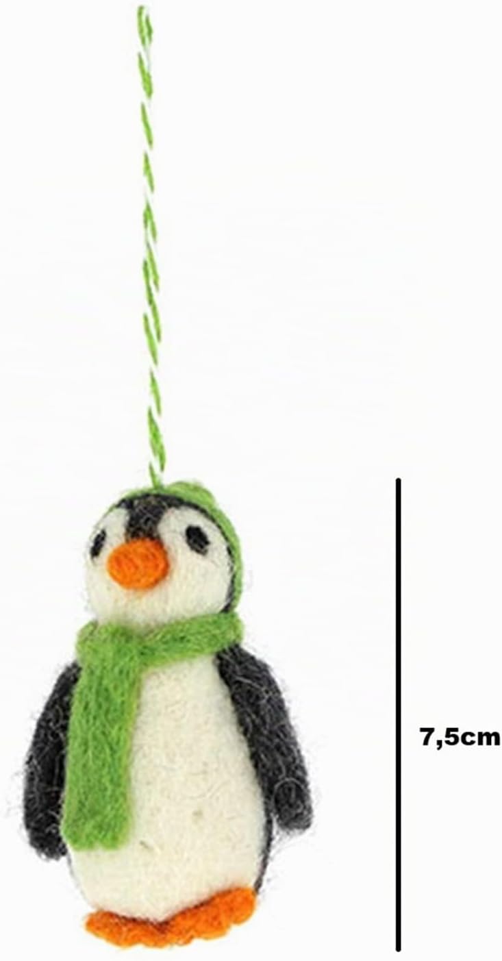 Filz Anhänger hangemachter Christbaumschmuck aus Wollfilz Deko Figur Weihnachten Ornament - Handmade