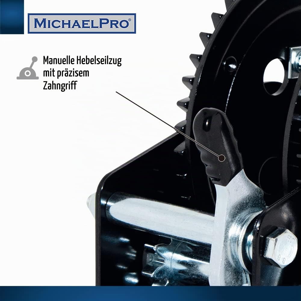MichaelPro MP009059 Handseilwinde - 1500-kg Seilwinde
