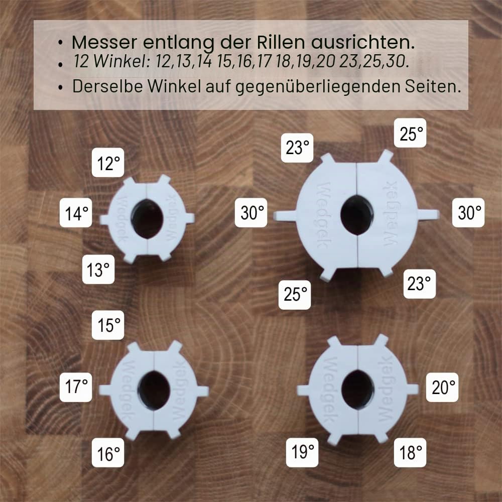HXT Keramik-Schleifstab und Winkelführungen, 27,9 cm, bruchfest Weiss/Opulenter Garten, Weiss/Opulen