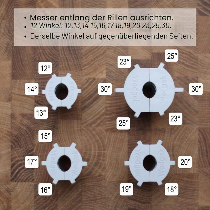 HXT Keramik-Schleifstab und Winkelführungen, 27,9 cm, bruchfest Weiss/Opulenter Garten, Weiss/Opulen