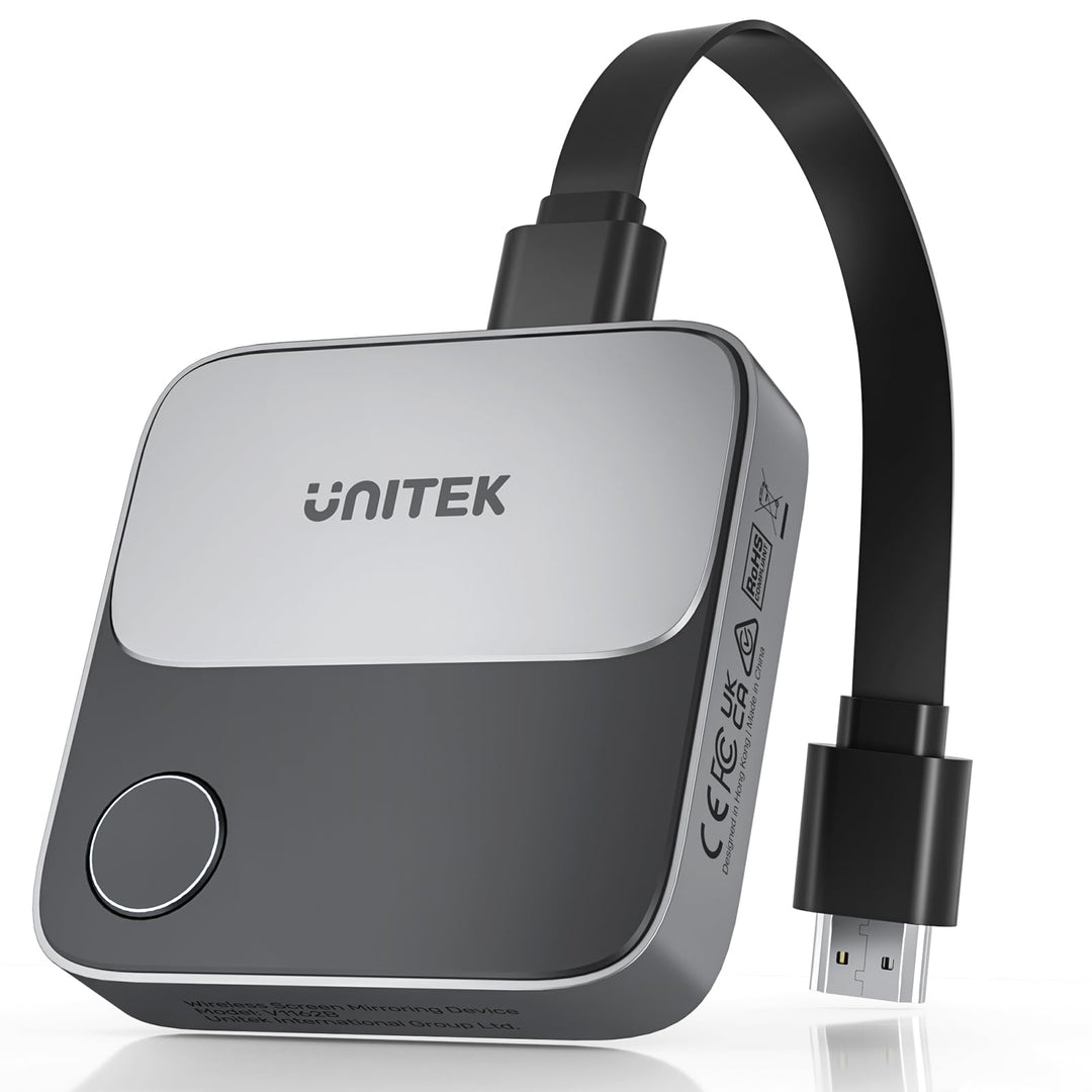 Unitek Hdmi Wireless Display Dongle Adapter - 4K 5G Miracast/Airplay Adapter, Wi-Fi HDMI für TV/Beam