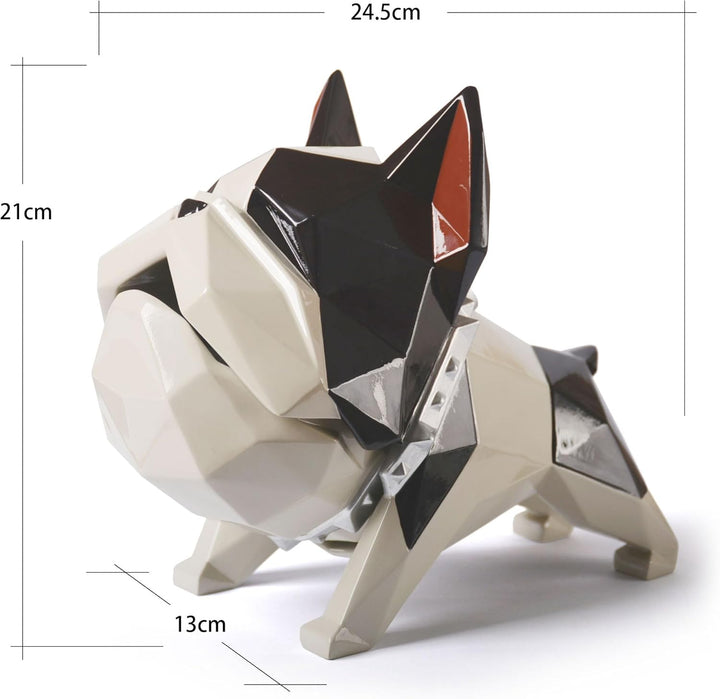 HAUCOZE Keksdose Bulldog Vorratsdose Tier Deko Moderne Skulptur Wohnzimmer Ornament Geschenk Polyres