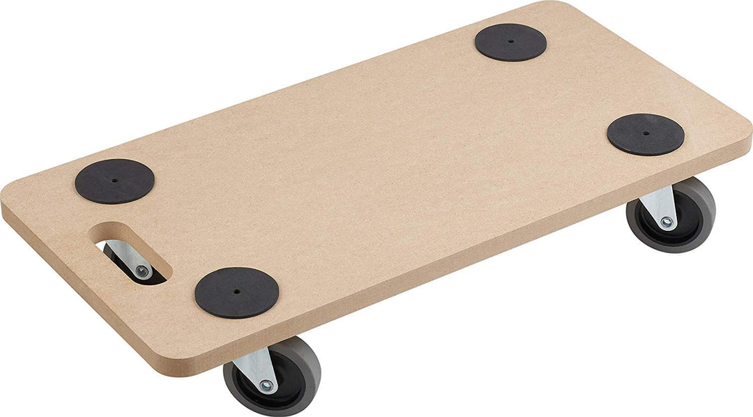 Metafranc Transportroller 590 x 290 mm - 200 kg Tragkraft - MDF-Platte - TPE-Räder / Möbelroller / T