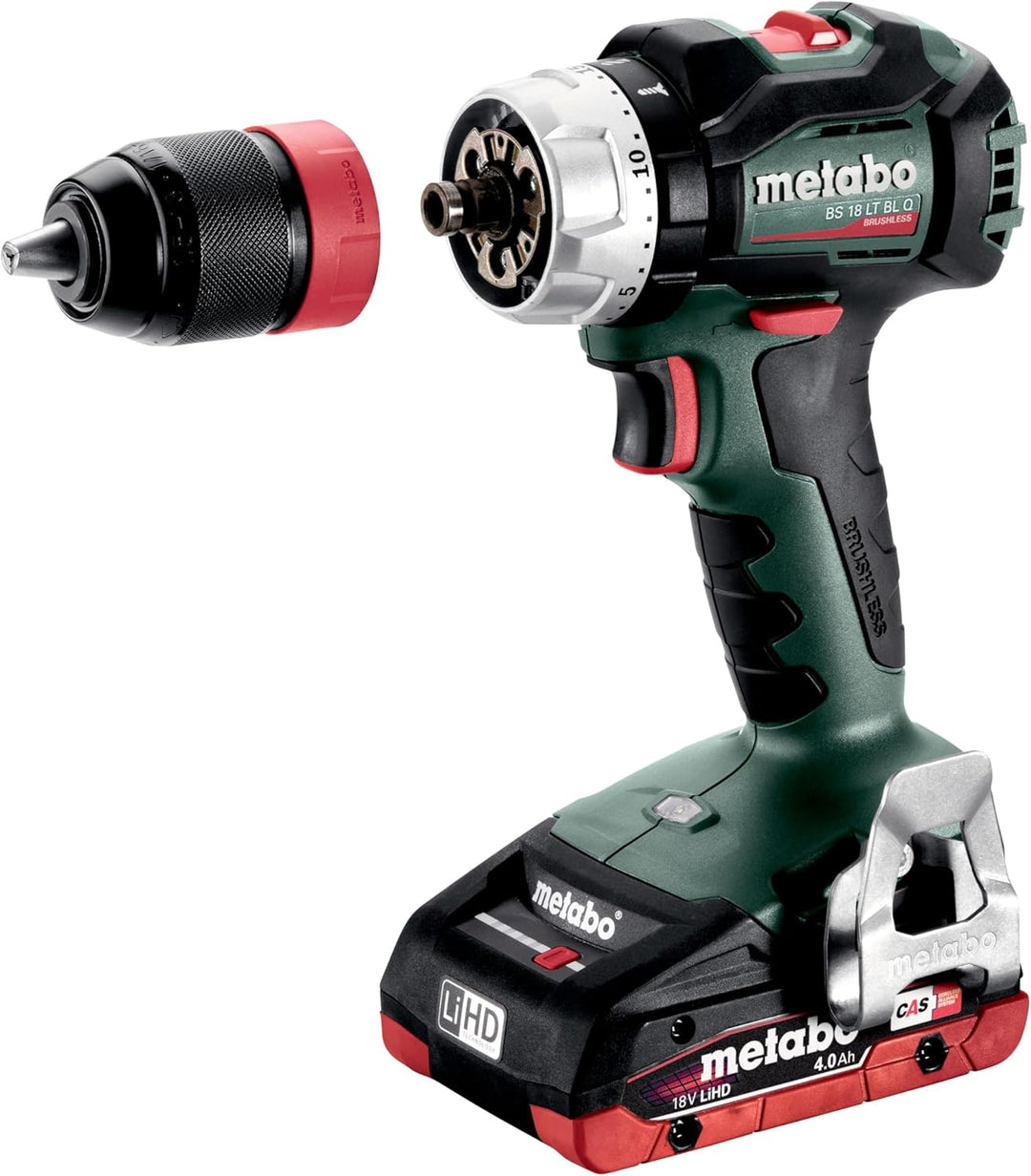 metabo Akku-Bohrschrauber BS 18 LT BL Q, 18V Brushless Bohrer, 75 Nm