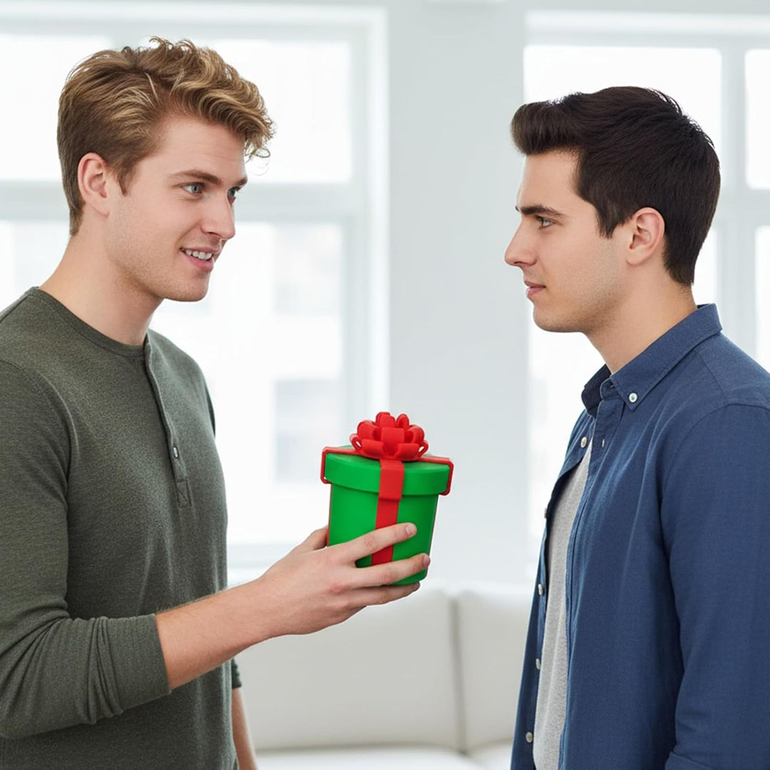 Generisch Streichbox, wirklich nervige Geschenkbox mit Drehaufbewahrung, Schraubboxen Streich, lusti
