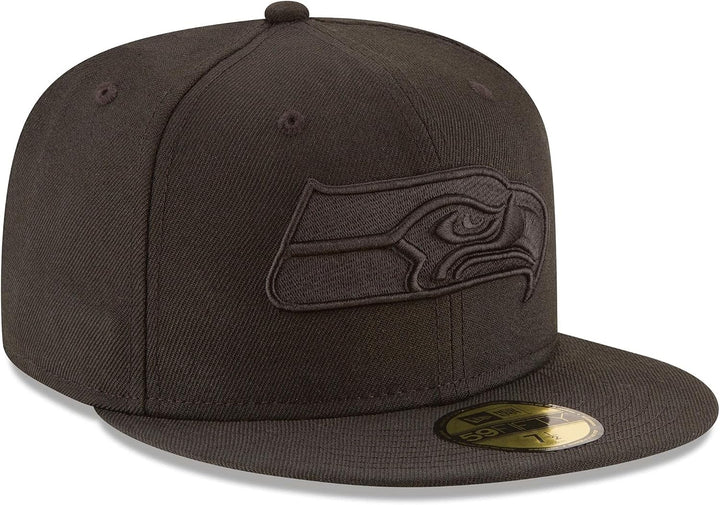 New Era Herren NFL Black on Black 59FIFTY Fitted Cap Tailliert 59 Schwarz, 59 Schwarz