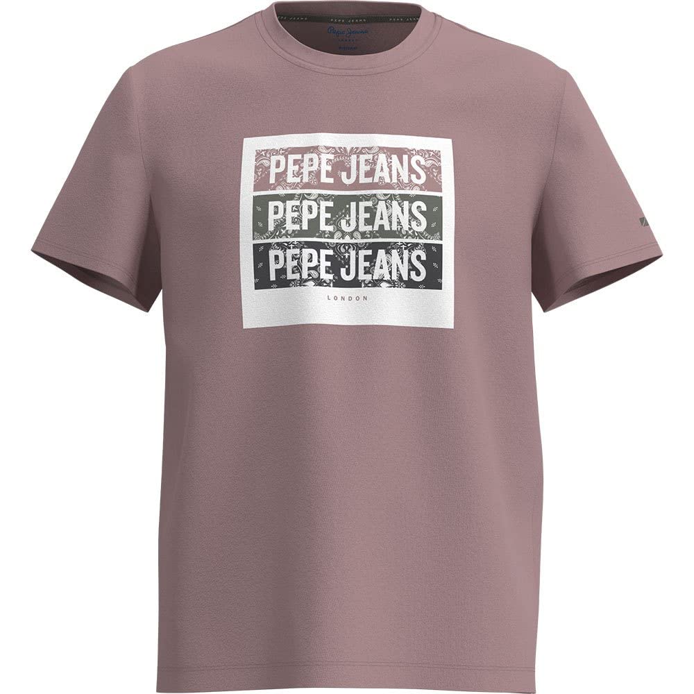 Pepe Jeans Herren Acee T-Shirt XL Rosa (Bleach Pink), XL Rosa (Bleach Pink)