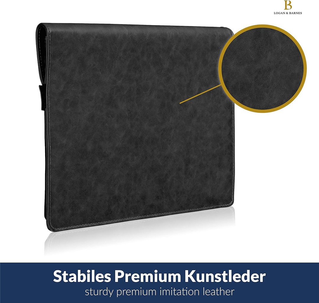 LOGAN & BARNES Laptop Hülle Herren - Elegante Laptop Tasche mit angenehmer Innenpolsterung - schlank