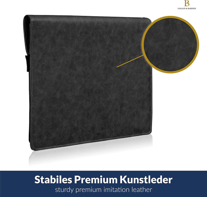LOGAN & BARNES Laptop Hülle Herren - Elegante Laptop Tasche mit angenehmer Innenpolsterung - schlank