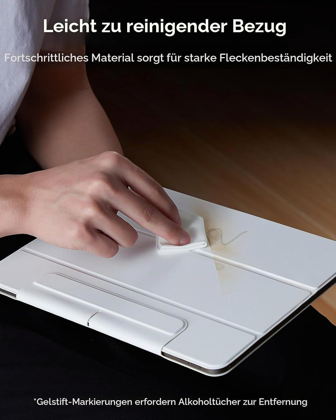 ESR für iPad Pro 13 Zoll Hülle M5/M4 (2025/2024), magnetische Befestigung, dünne Trifold Ständerhüll