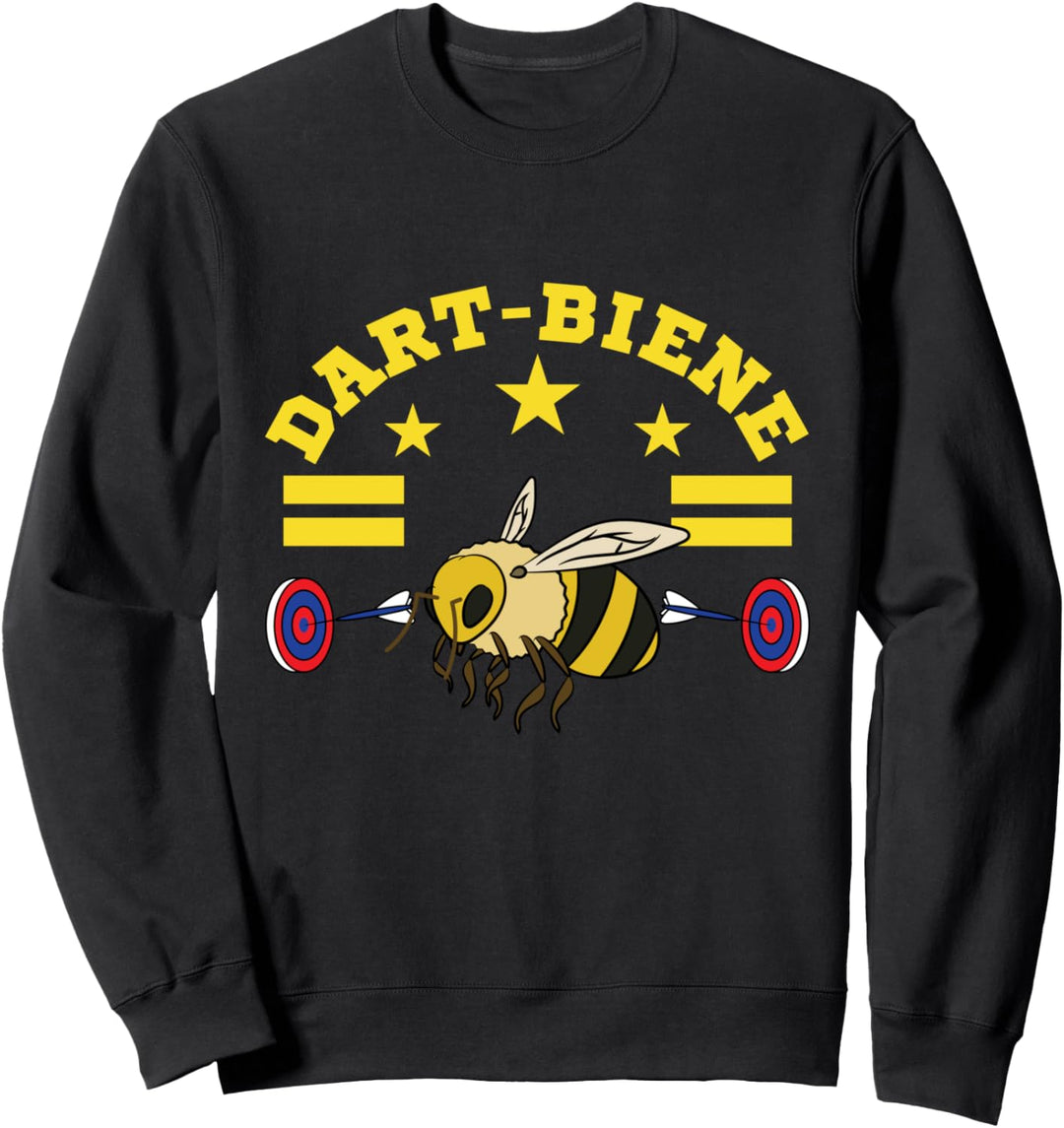 Lustiges Dart Bienen Outfit Dartscheibe Dartpfeile Darten Sweatshirt
