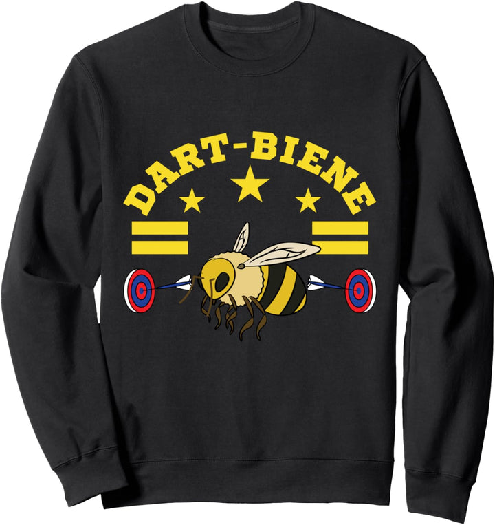 Lustiges Dart Bienen Outfit Dartscheibe Dartpfeile Darten Sweatshirt