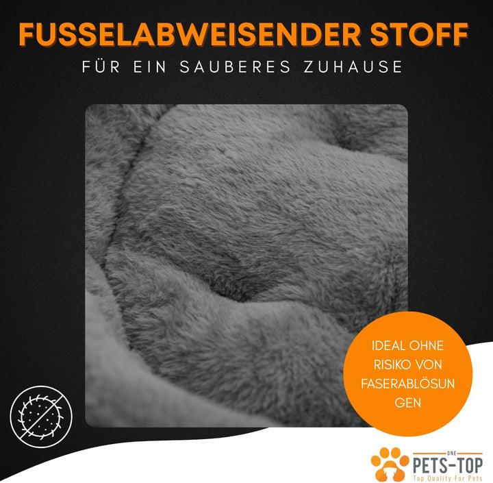 One PETS-TOP Katzenbett Flauschig – Katzenkissen Rund Weich – Cat Bed Waschbar – Schlafplatz für Kat