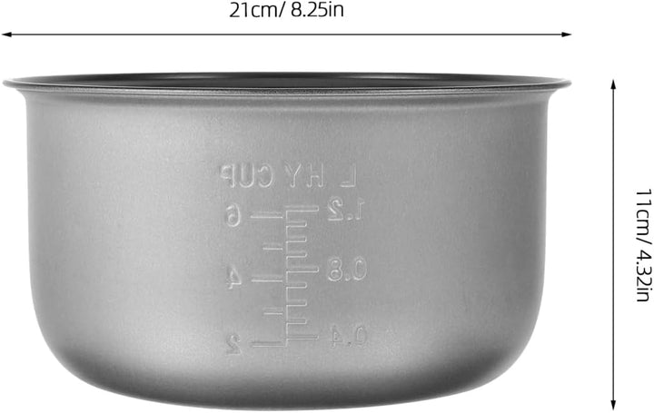 Cabilock Reiskocher Innentopf Antihaft Aluminiumlegierung Ersatztopf für Täglichen Gebrauch Praktisc