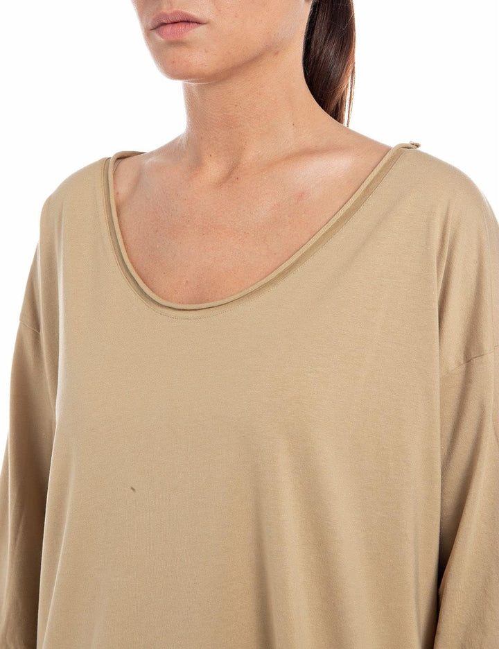 REPLAY Damen T-Shirt, 117 Light Brown