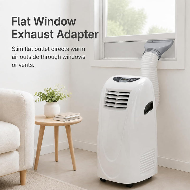 Abluftschlauch Adapter Flach 130/150 mm, Fensteradapter