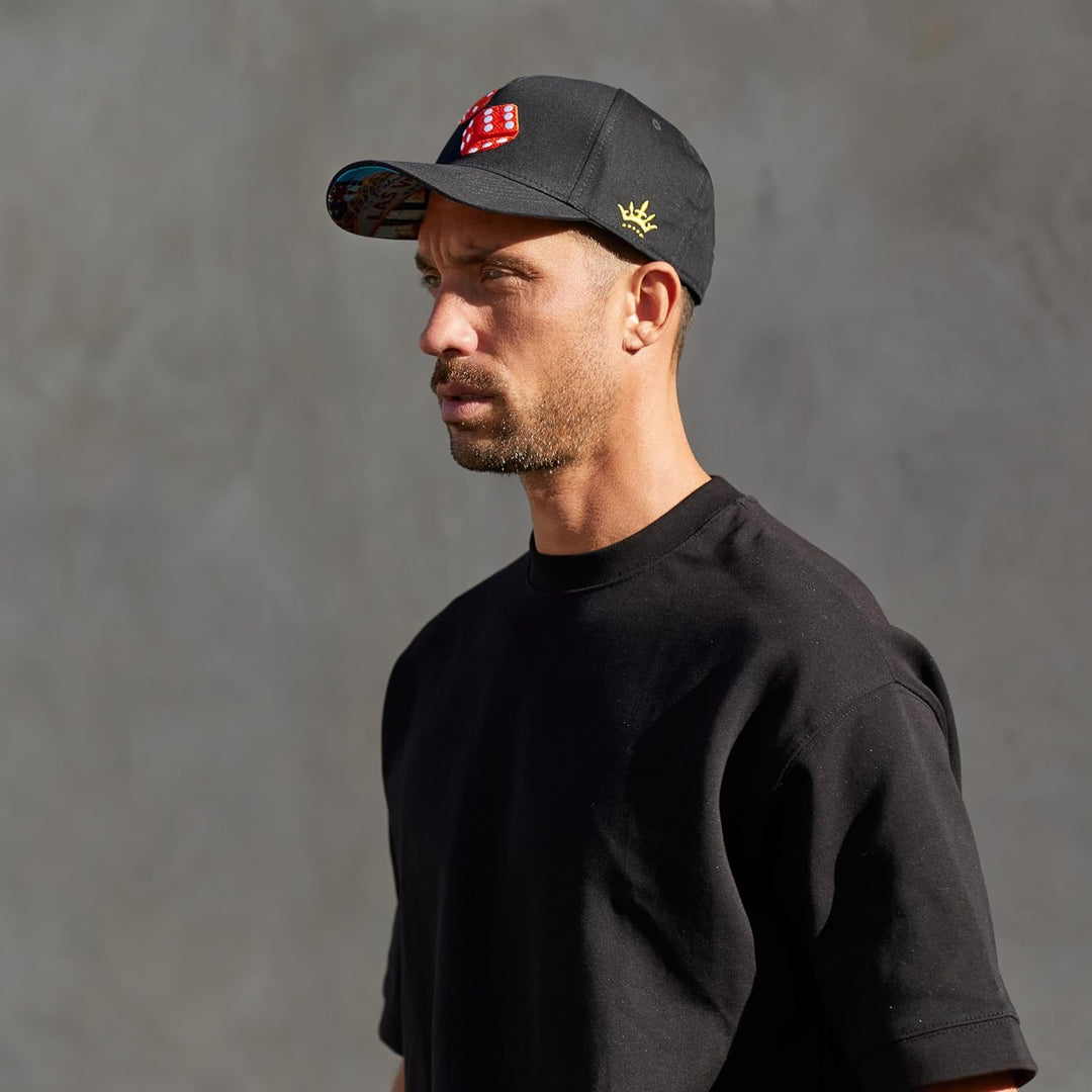 Cadency® Baseball Cap Las Vegas Craps, Damen und Herren, Schwarz, Unisex, Grössenverstellbar