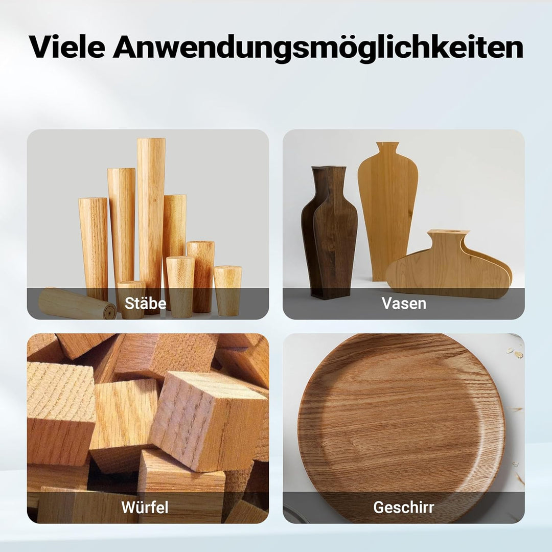 Wiltec Ersatz Spannfutter für Drechselbank, Drechselfutter passend für M33 x 3,5-Gewinde, Backenfutt