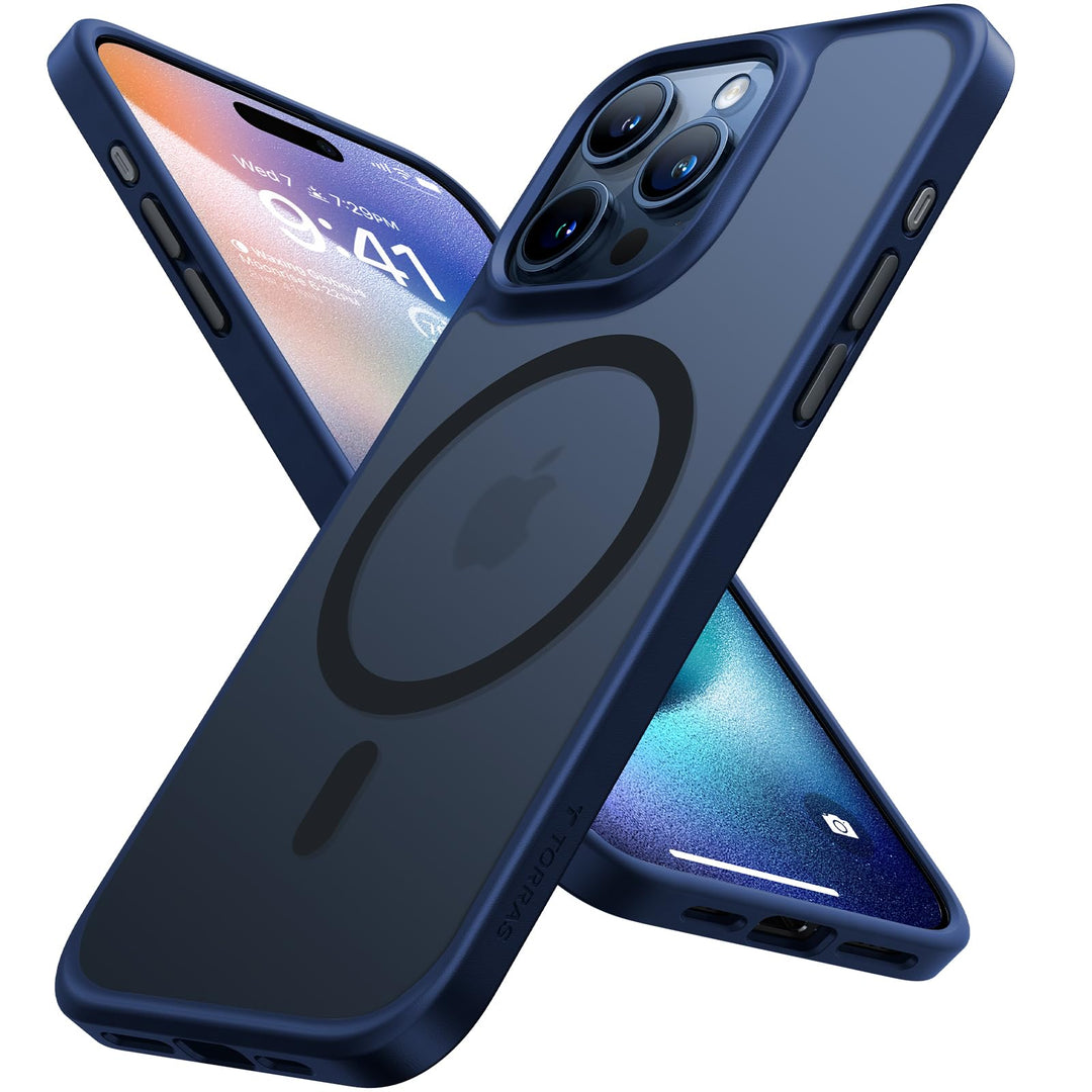 TORRAS Guardian-Mag für iPhone 15 Pro Hülle für MagSafe Zertifizierte Magnetkraft und Schutzkraft Ha