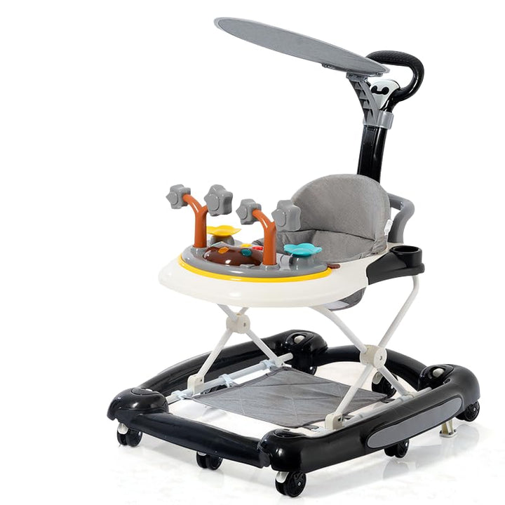 5-in-1 Lauflernhilfe für Babys, 5 Höhenverstellung und Klappbar, Gehfrei Babywalker ab 6 Monate, bis